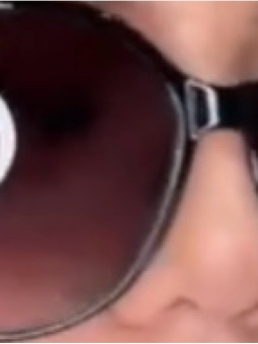 bebe Black Frame Sunglasses with Brown Gradient Lenses